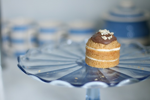Mini pumpkin layer cakes 