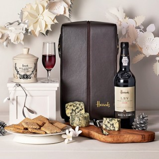 Harrods Port and Stilton hamper