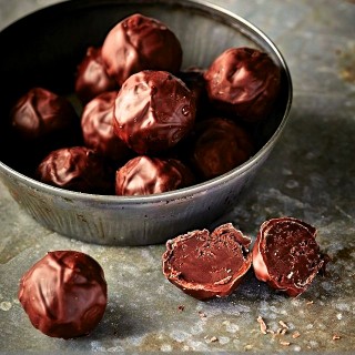 Paul A Young choc orange truffles-imp