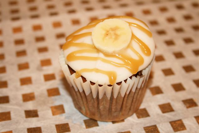 banoffee cupcakes cream cheese icing