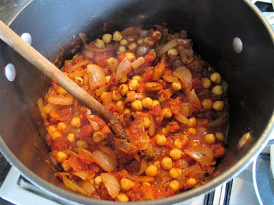 Ottolenghi recipe with chickpeas sweet potato