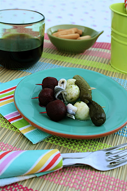 easy tapas beetroot bocquerones