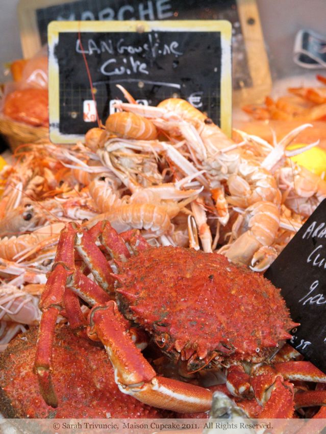 Crustaceans St Martin de Re Market France