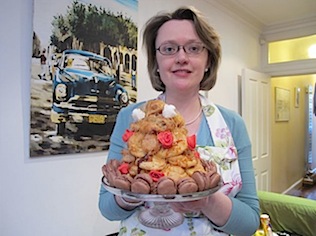 Making Croquembouche