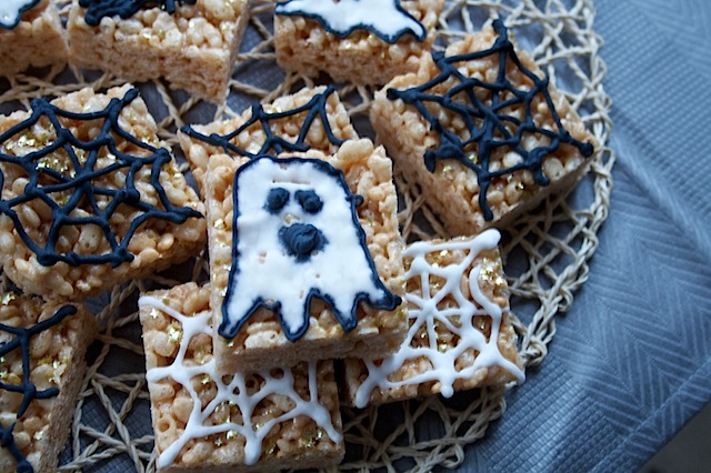 Halloween Rice Crispy Squares