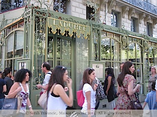 Paris Laduree French Bakery Patisserie Macarons - Champs Elysees Paris  France Laduree Patisserie Tote Bag