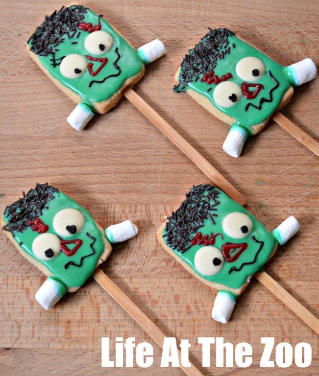 frankenstein cookie pops