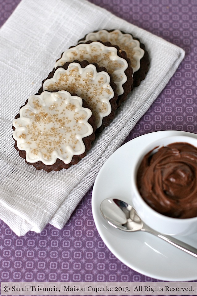 Chocolate coffee sugar cookies 