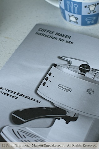 delonghi coffee machine instructions