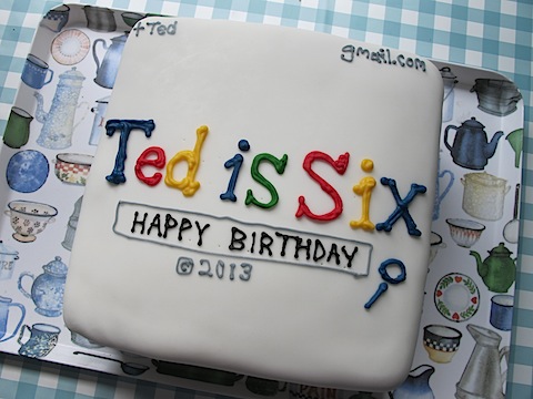 Google rainbow birthday cake - 1
