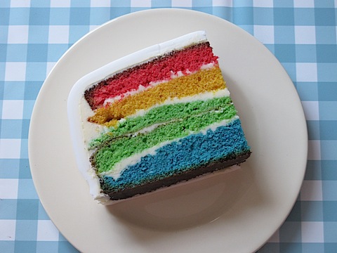 Google rainbow birthday cake - 3