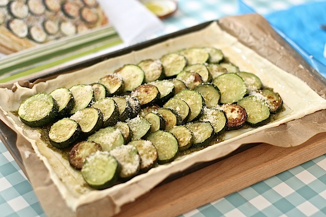 Courgette pesto tart - 06