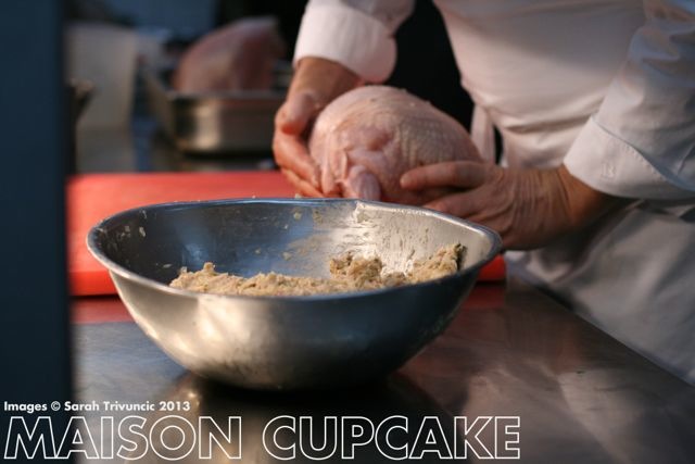 Marco Pierre White stuffs his turkey | MaisonCupcake.com See how chef Marco Pierre White prep his roast turkey at MaisonCupcake.com #thanksgiving #christmas  