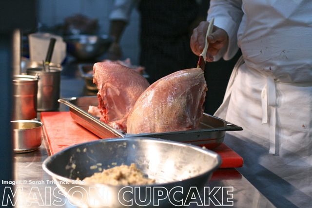 Marco Pierre White stuffs his turkey | MaisonCupcake.com See how chef Marco Pierre White prep his roast turkey at MaisonCupcake.com #thanksgiving #christmas  