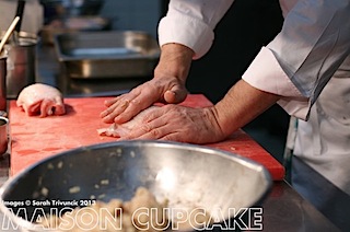 Marco Pierre White stuffs his turkey | MaisonCupcake.com See how chef Marco Pierre White prep his roast turkey at MaisonCupcake.com #thanksgiving #christmas  