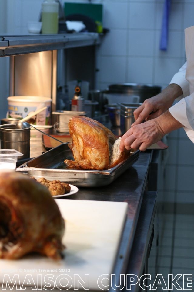 Marco Pierre White stuffs his turkey | MaisonCupcake.com See how chef Marco Pierre White prep his roast turkey at MaisonCupcake.com #thanksgiving #christmas  