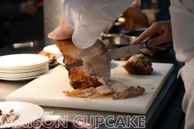 Marco Pierre White stuffs his turkey | MaisonCupcake.com See how chef Marco Pierre White prep his roast turkey at MaisonCupcake.com #thanksgiving #christmas  