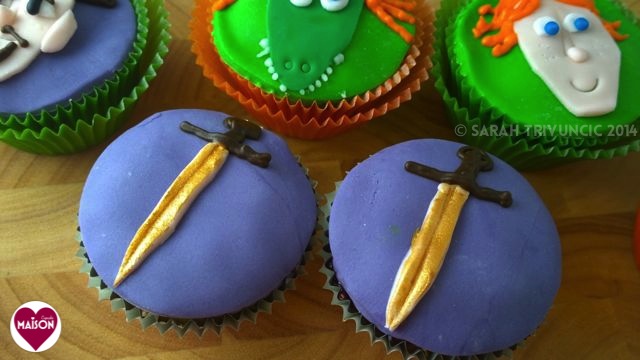 Justin and the Knights of Valour cupcakes