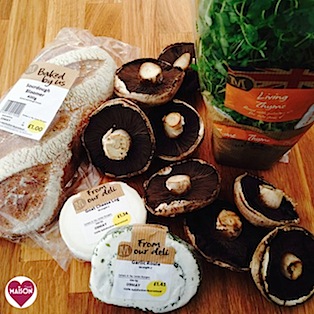 Morrisons Groceries ingredients for breaded garlic mushrooms