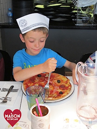 Pizza Express kids pizza decorating party review at MaisonCupcake.com 