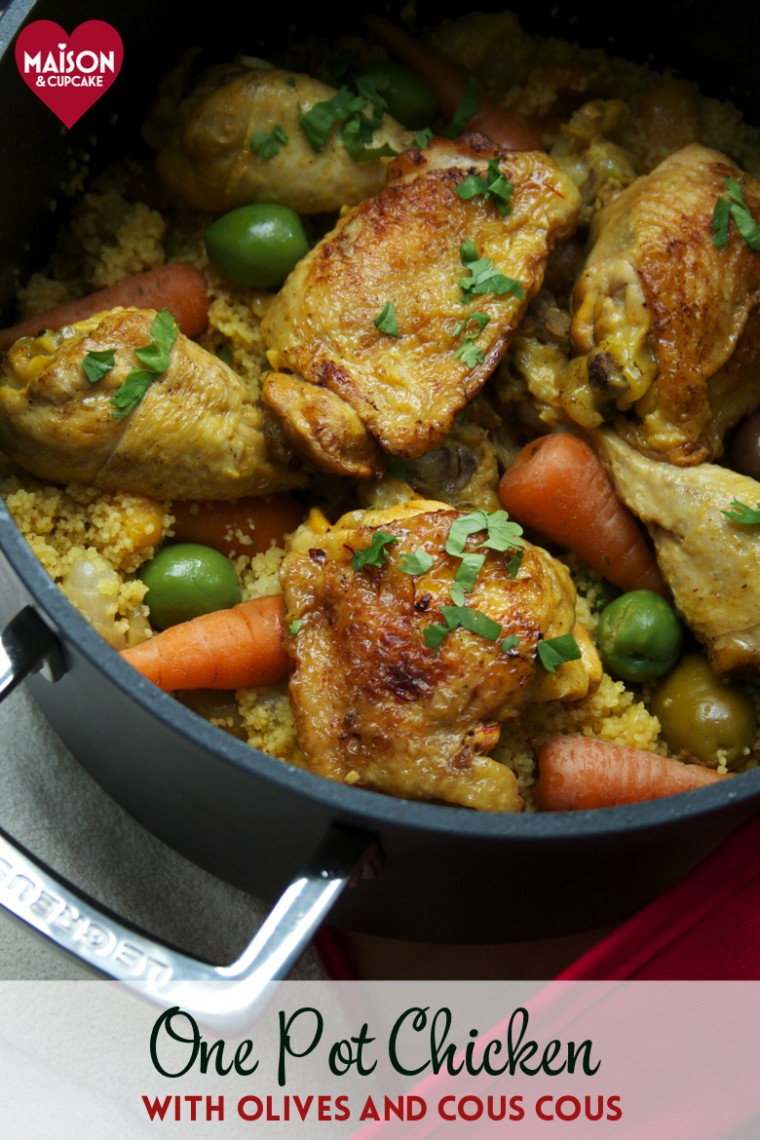 Easy one pot chicken casserole with cous cous and olives - 19