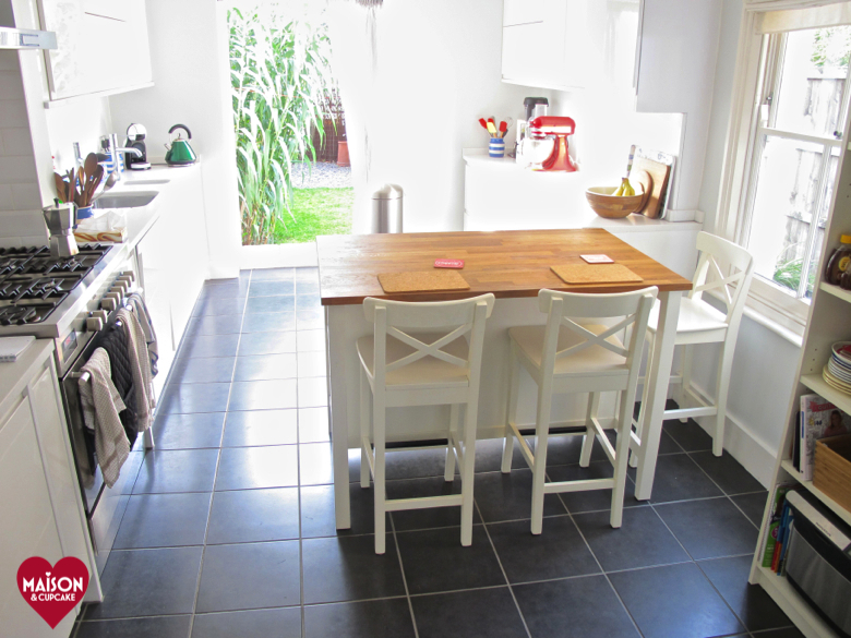 IKEA Stenstorp kitchen island and ingolf bar stools in ...