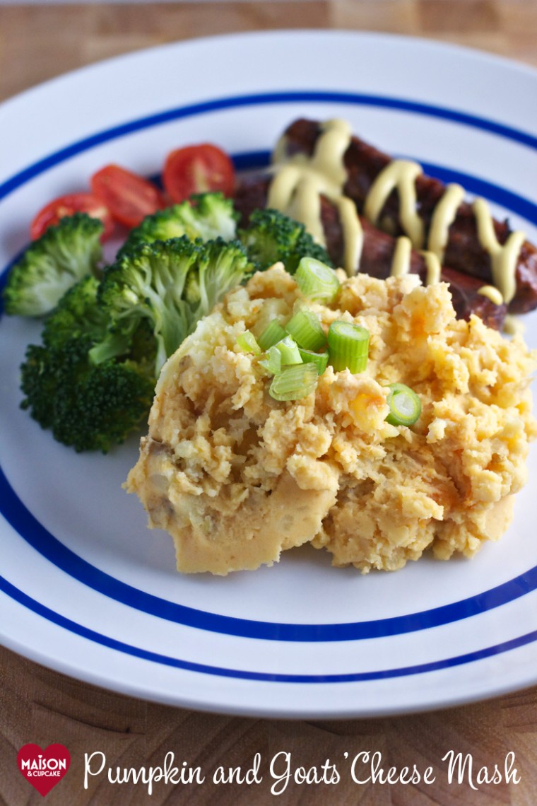 pumpkin and goats' cheese mashed potato recipe