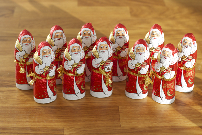 Lindt Christmas santas