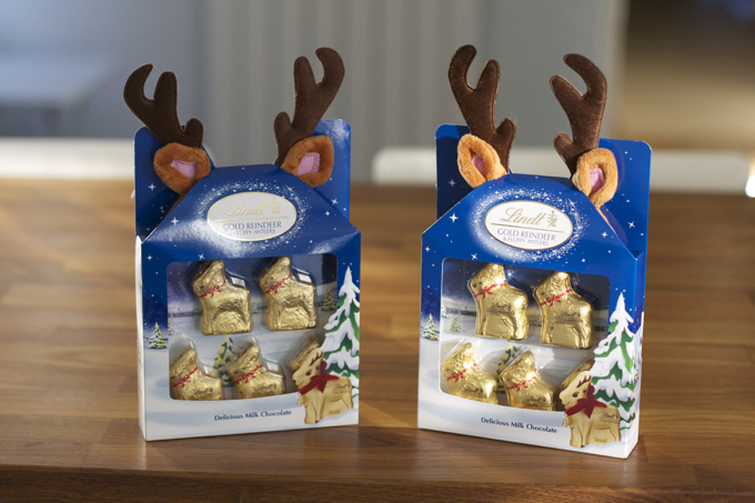 Lindt Christmas reindeer ears