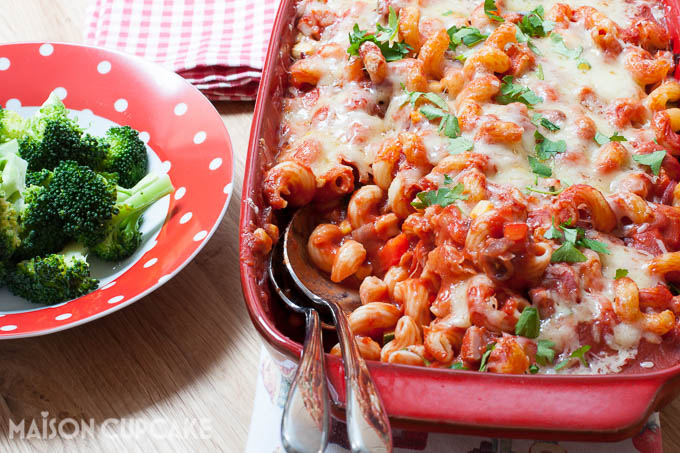 Family filling ham vegetable pasta bake - 10