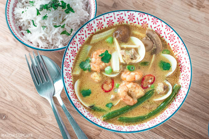 Thai prawn curry with clams - 1