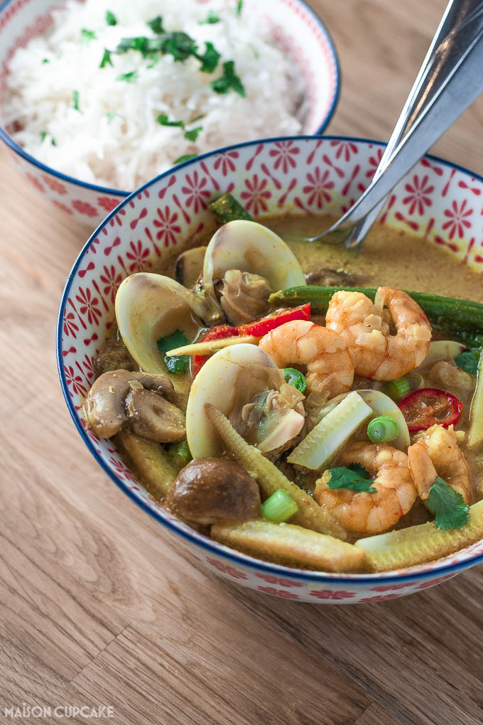 Thai prawn curry with clams - 4