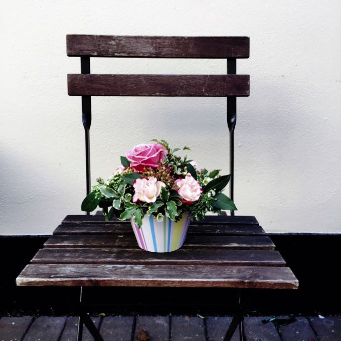 Cupcake flower arrangement