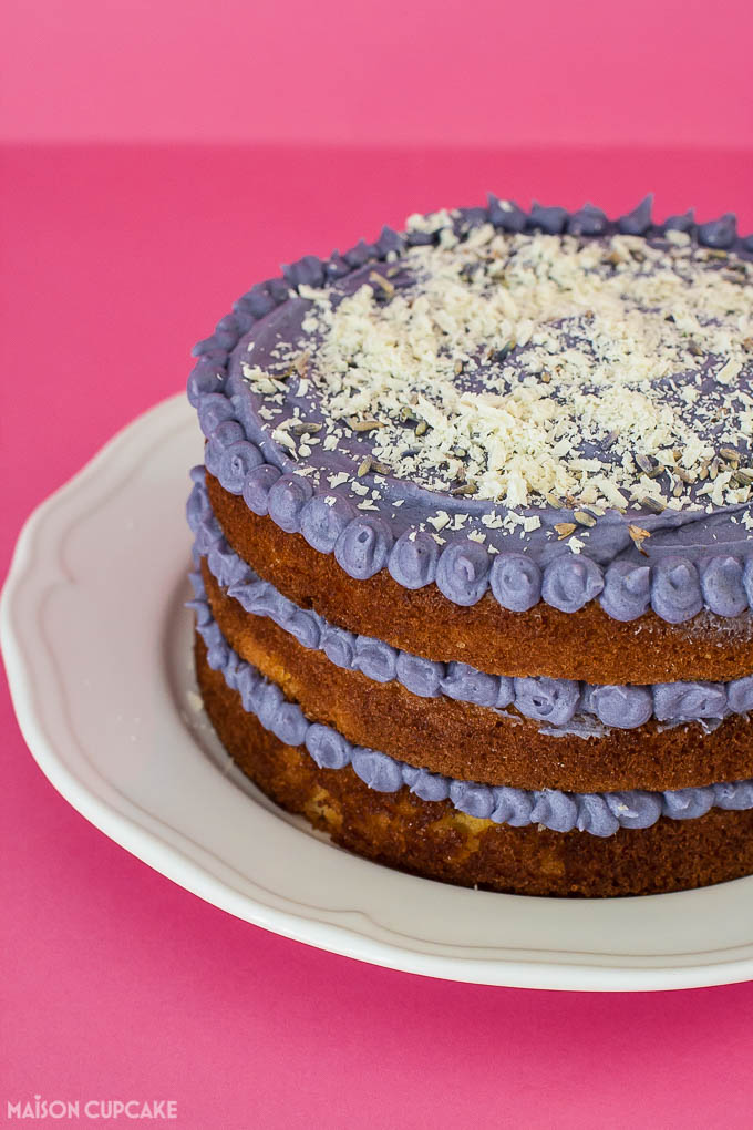 Lavender layer cake with white chocolate - 6