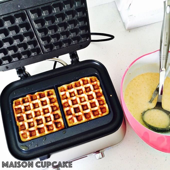 Gluten free waffles using Belgian Waffle Maker