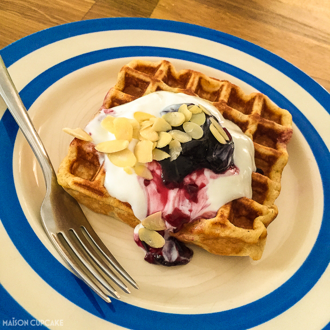 Gluten free waffles using Belgian Waffle Maker