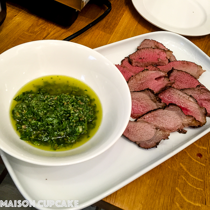 Beef with salsa verde via @maisoncupcake at maisoncupcake.com