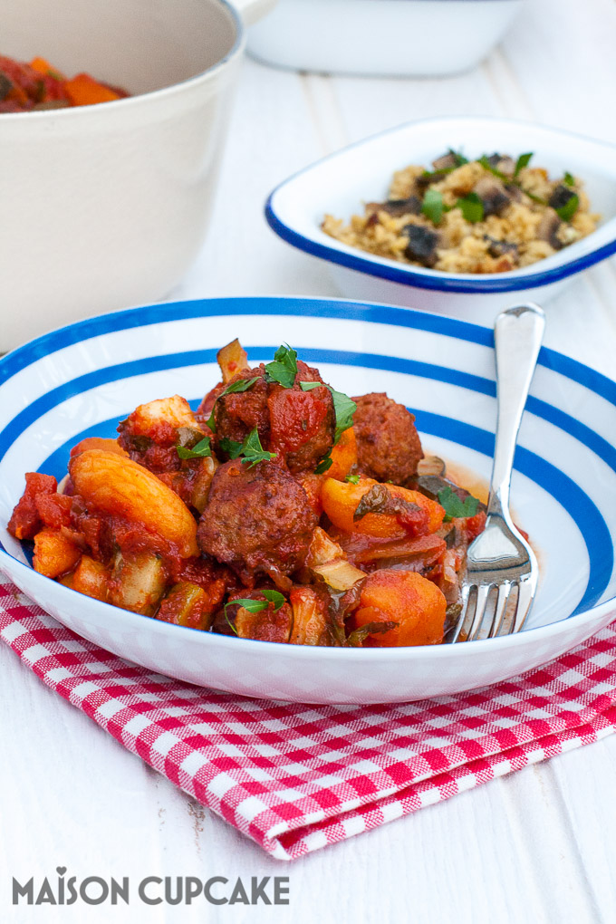 Meatball Casserole Moroccan Tagine - Maison Cupcake