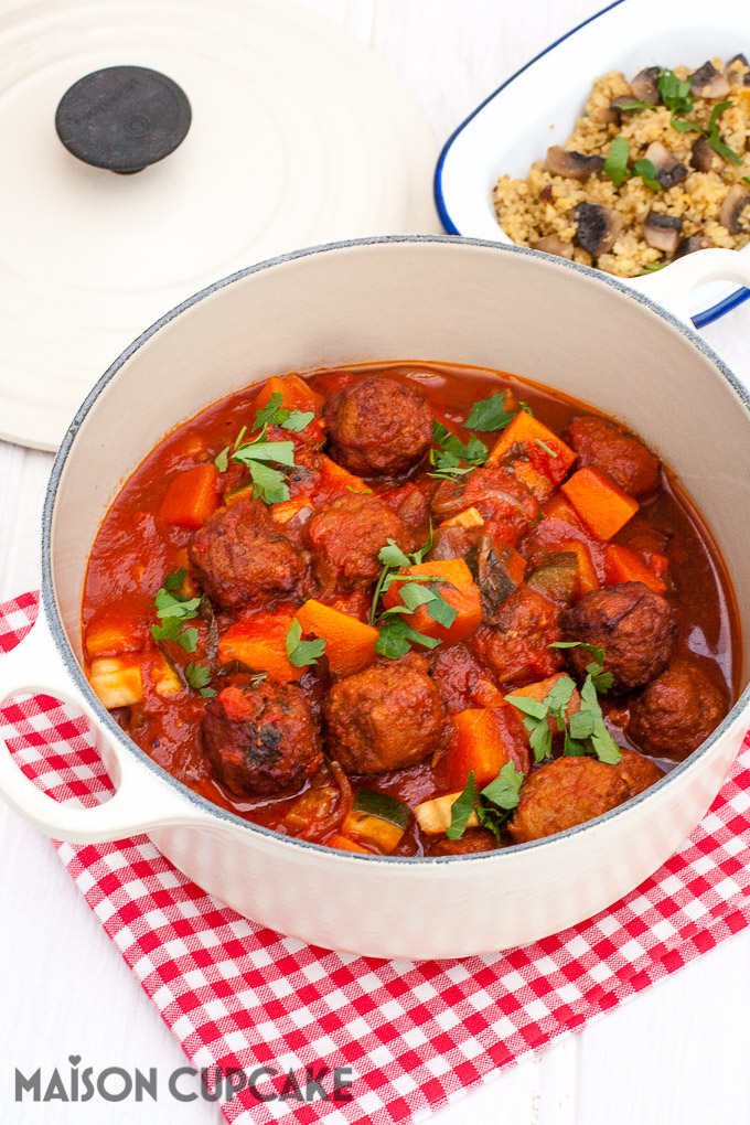 Meatball Casserole Moroccan Tagine - Maison Cupcake