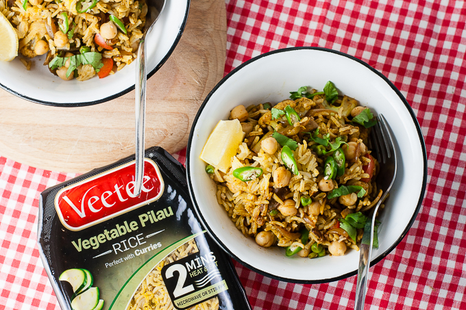 Vegetable Biryani with Cauliflower and Chickpeas (Vegan)