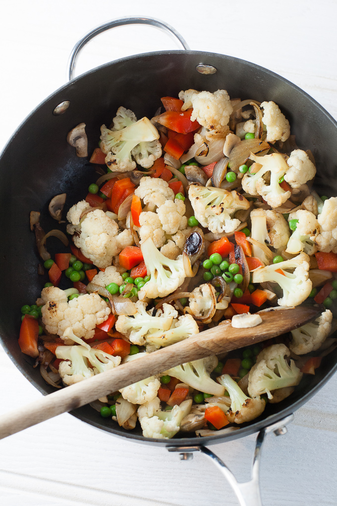 Vegetable Biryani prep