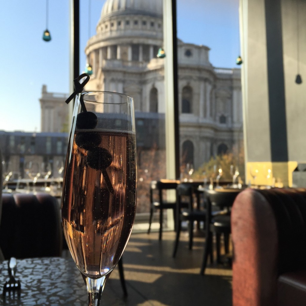 View of St Pauls from Barbecoa Restaurant City of London