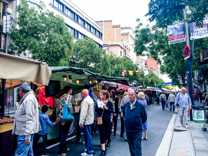 Barcelona street festival by day