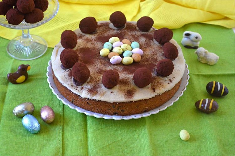 Chocolate simnel cake