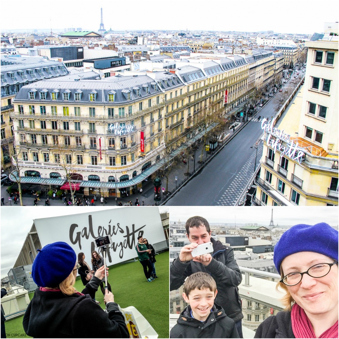 On the roof of Galeries Lafayettes is THE best free view of Paris !