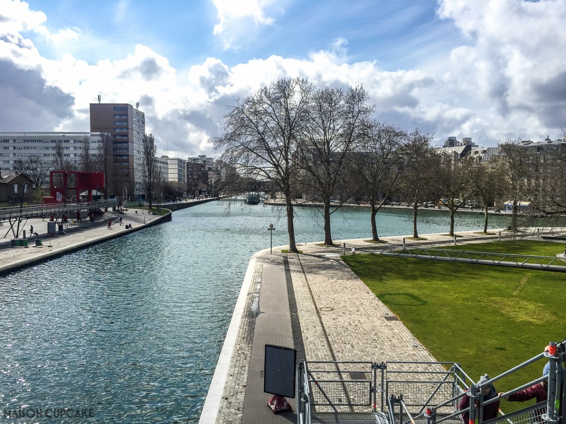 Canal St Martin, north east Paris near the Science Museum