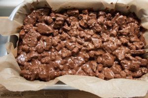 Crunchie Rocky Road Bars - step by step pictures