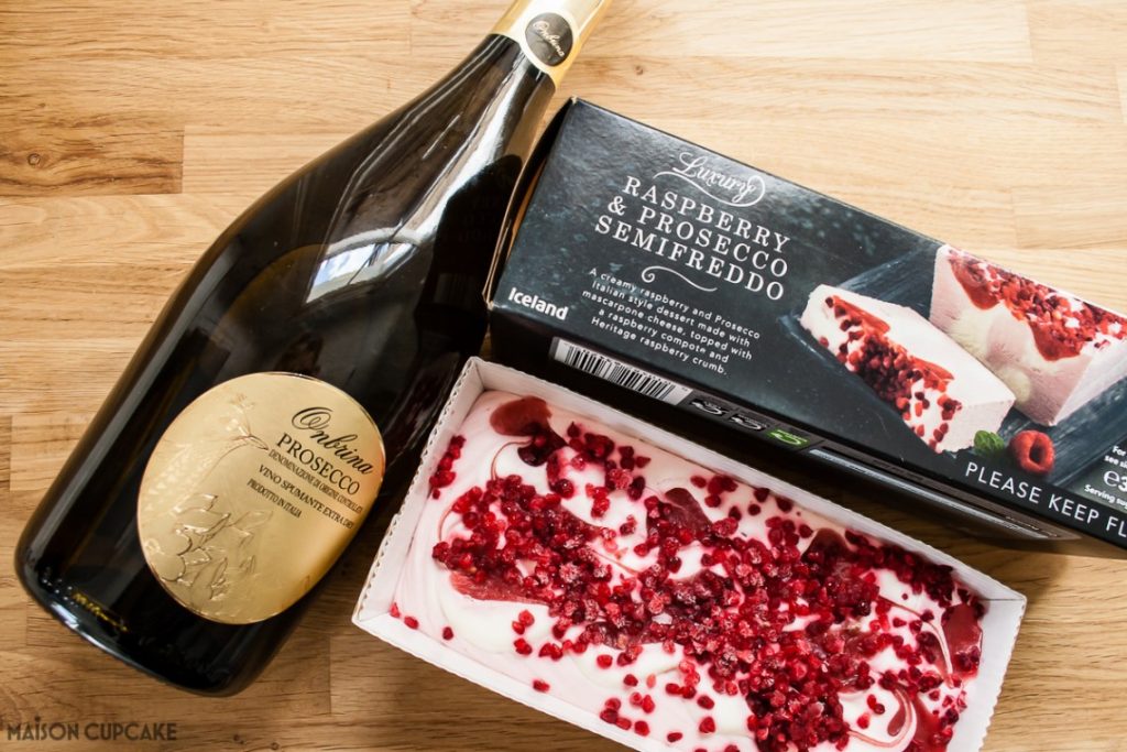 Raspberry Semifreddo with Prosecco from Iceland