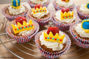 Strawberry Crown Cupcakes