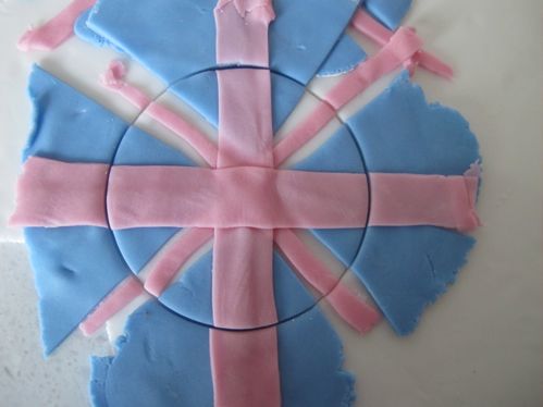 Union jack on cupcakes